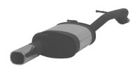 Remus sport exhaust with 2 tail pipes 92x78 mm fits for Mazda 5 2,0l CD 81kw