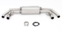 Remus Sport exhaust centered for L/R system (without tail pipes)with 2 integrated valves, incl. EC type approvalOriginal tube Ø 70 mm - REMUS tube Ø 70 mmThe activation of the valve is carried out using the original actuator via the vehicle onboard electr