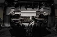 Remus Sportschalldämpfer mittig für  links/rechts Anlage passend auf Serienblende, inkl. (EG-) GENEHMIGUNG! passend für Mercedes CLA CLA 45 S AMG 2,0l 310kW 4-MATIC (139980, mit OPF) 2020=>