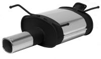 Remus sport exhaust with 1 tail pipe 92x78 mm fits for Nissan Almera 2,2l 16V TD 81kW ab 2000