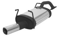 Remus sport exhaust with 1 tail pipe 92x78 mm fits for Nissan Primera 2,2l TDI 93kW