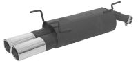 Remus sport exhaust with 2 tail pipes 92x78 mm fits for Opel Astra F 1,8l 85kW