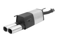 Remus Sportschalldämpfer mit 2 Endrohren 92x78 mm passend für Opel Astra G 2,0l D 74kW