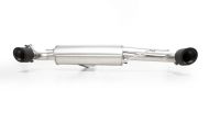 Remus REMUS cat back system consisting of 1 front silencer replacement tube, 1 connection tube and sport exhaust centered with integrated valve and remote control (without tail pipes) and EEC homologation, pipe : 70 mm fits for BMW 1er F40 (F1H) 2,0l Turb