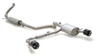 Remus Cat-Back-System mit links/rechts je 1 Endrohr 115mm Blackchrome, inkl. (EG-) GENEHMIGUNG! passend für Suzuki Swift 1,4l DITC 95kW Hybrid (K14D, mit OPF) 04/2020=>