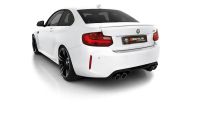 Remus RACING Sportschalldämpfer mittig Für links/rechts Anlage (ohne Endrohre), mit 2 integrierten Klappen,KEINE (EG ) GENEHMIGUNG! passend für BMW M2 3.0l 302 kW (S55B30 mit OPF, EURO 6d TEMP)