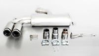 Remus sport exhaust with 2 tail pipes Ø 84 mm Street Race fits for Volkswagen Golf VI 1,4l 118kW