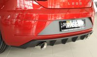 Rieger Heckeinsatz nur FR   Einfachendrohr li./re. passend für Seat Leon 5F