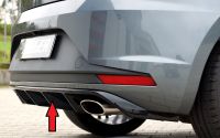 Rieger Heckeinsatz schwarz glanz bis Facelift passend für Seat Leon 5F