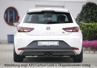 Rieger rear skirt insert FR not painted fits for Seat Leon 5F