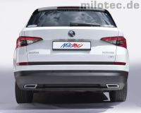 Miotec Auspuffdummies silber passend für Skoda Kodiaq NS