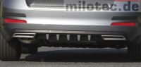 Milotec exhaust dummys alloy brush Set fits for Skoda Octavia Typ 5E