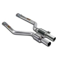 Supersprint Front exhaust with Metallic catalytic converter right + left fits for BMW E30 Alle Modelle (Für V8 BMW S62 / M62 / M60 Motor conversion)
