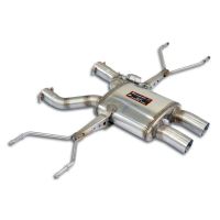 Supersprint Rear sport muffler  Dual Sound, with valve fits for JAGUAR F-Type P300 Coupè / Convertible (2.0L - 300 PS) 2018 ->