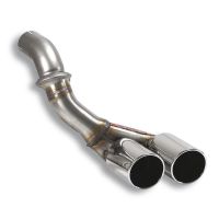 Supersprint Connecting pipe kit + Endpipe Left OO 80 fits for PORSCHE 997 Carrera 3.6i (325 HP) 04 - 08