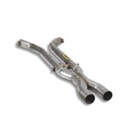 Supersprint Vorderrohr Recht + Link X-Pipe (für Katalysator Ersatz) passend für CORVETTE C6 6.2i V8 (437 PS) 07 -> 09