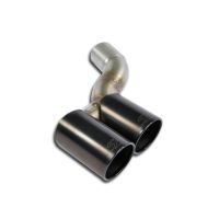 Supersprint Connecting pipe kit Right + -Black- endpipe OO90 fits for PORSCHE 991 Carrera S  Cabriolet / Carrera 4S Cabriolet 3.8i (400 PS) 2012 -> 2015