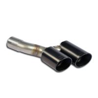 Supersprint Connecting pipe kit Left + -Black- endpipe OO90 fits for PORSCHE 991 Carrera S  Cabriolet / Carrera 4S Cabriolet 3.8i (400 PS) 2012 -> 2015