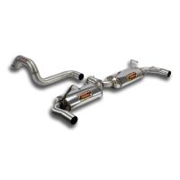 Supersprint Rear exhaust Right - Left fits for 500 ABARTH kit SS 1.4T (160 Hp)  08 -  15