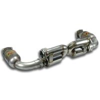 Supersprint Rear exhaust Right - Left -Racing- + Metallic catalytic converter 100CPSI fits for PORSCHE 997 Turbo S (3.8 530 Hp) 2010 -