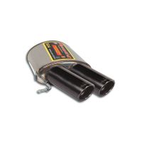 Supersprint Rear sport muffler  F1 Race left OO90 Black fits for RANGE ROVER SPORT SVR 5.0i V8 Supercharged (550 PS) 2015 -> 2017