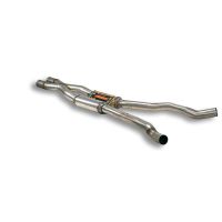 Supersprint Centre exhaust Right - Left + -X-Pipe- fits for BMW E63 Coupè M6 5.0i V10 05 -(Impianto Ø70 mm)