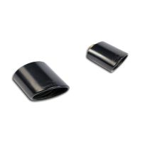 Supersprint Endpipe kit Right - Left 150x105 -Black- fits for JEEP GRAND CHEROKEE SRT8 (6.4i V8 - 468 PS) 2012 -> (mit klappe)