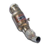 Supersprint Downpipe + Metallic catalytic converter fits for BMW F32 Coupè 418i (3 Zyl./ B38 -136 PS) 2015 -> 2016