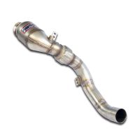 Supersprint Turbo downpipe kit +  Metallic catalytic converter RightAccepts the stock -Cat.-Back- system fits for BMW F90 M5 Competition 4.4i V8 (S63M - 625 PS) 2018 ->