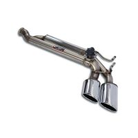 Supersprint Rear sport muffler  left 120x80 with valve fits for MERCEDES W463 (4-door) G 63 AMG V8 (Bi-Turbo 4.0L Motor - Modelle mit GPF) 2019 -> (mit klappe)