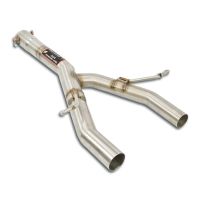 Supersprint Mittelrohr Y-Pipe passend für MERCEDES R173 SLC 200 Final Edition (184 PS - Modelle mit GPF) 2019 -> (mit klappe)