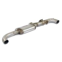 Supersprint Rear sport muffler  right Dual Sound, with valve fits for MERCEDES H247 GLA 45 AMG 4-Matic+ (2.0T - 387 PS - Modelle mit GPF) 2020 -> (mit klappe)