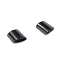 Supersprint Endrohrsatz Rechts + Links 145x95 -Black- passend für AUDI TT RS QUATTRO 2.5 TFSI (400 PS) 2017 -> (Racing)