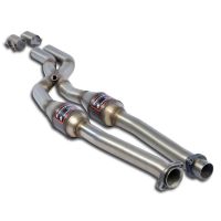 Supersprint Vorderrohr mit Sport Metallkatalysator Rechts - Links + -X-Pipe- passend für BMW E24 635 CSi (M30) Kat. 6/87 -> 89