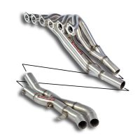 Supersprint Fächerkrümmer + -X-Pipe-  - (Left Hand Drive) - Edelstahl für Serien Katalysator passend für ALPINA B3 (E30) 2.7i 87 - 92