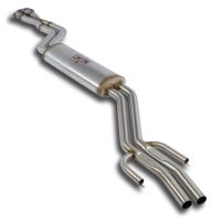 Supersprint Mittelschalldämpfer + -X-Pipe- Edelstahl AISI 409 passend für BMW E30 M3 2.3 -92