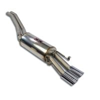 Supersprint middle pipe kit + Rear sport muffler  90x70 fits for MERCEDES V126 SEL 380 80 -> 85