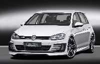 Caractere front lip spoiler incl. Air intakes  fits for VW Golf 7