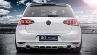 JMS rear diffuser for left/right exhaust max. 90mm tips fits for VW Golf 7