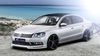 JMS front lip spoiler with center diffuser fits for VW Passat 3C B7